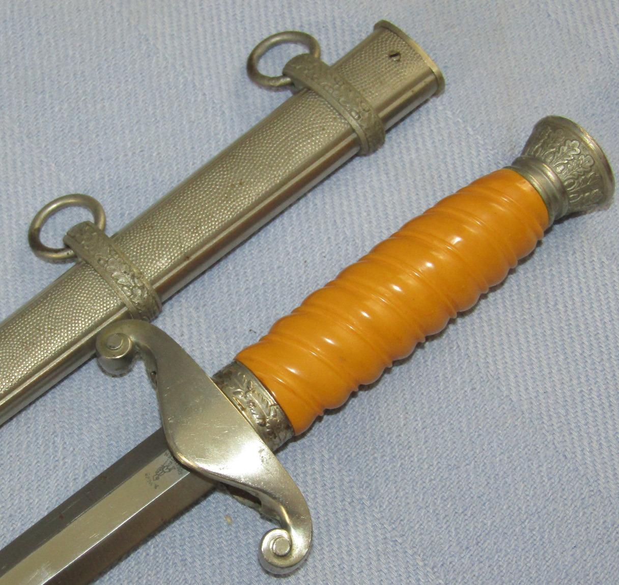 Exceptional Wehrmacht Officer's Dagger With Scabbard-ANTON WINGEN Jr.