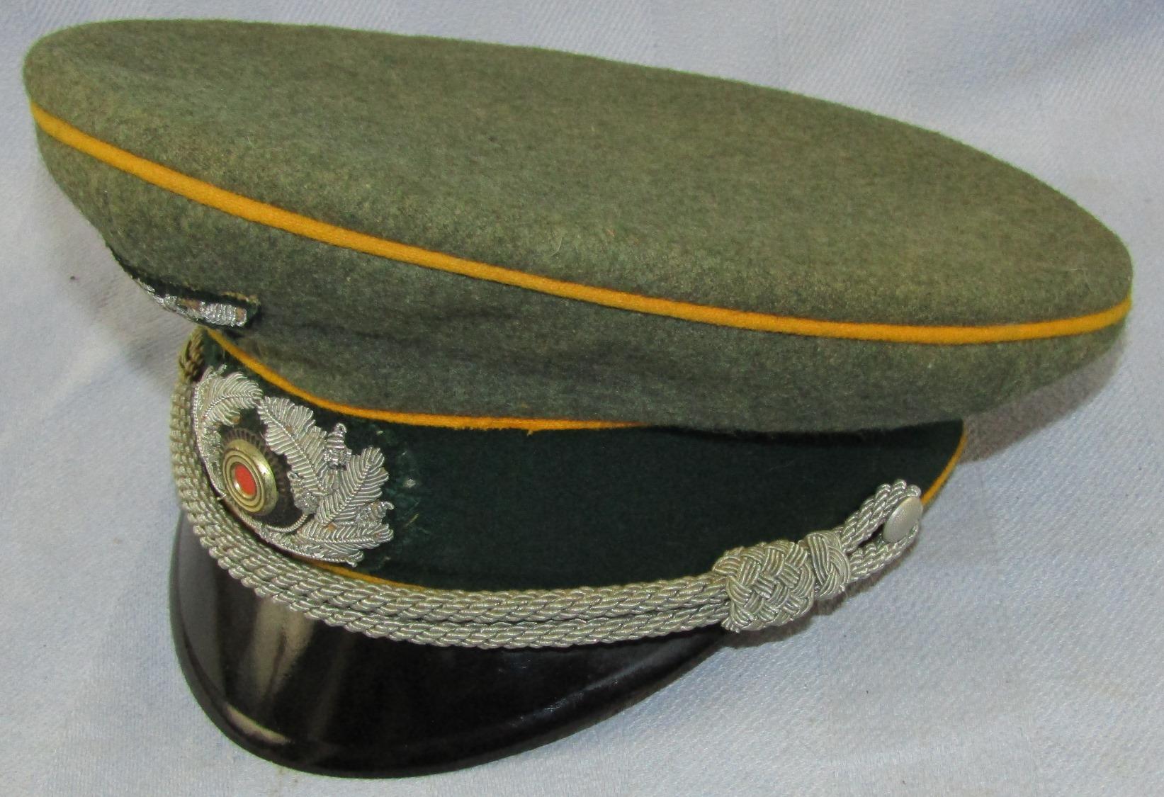 WW2 Period German Cavalry Officer's Visor Cap-Bullion Insignia