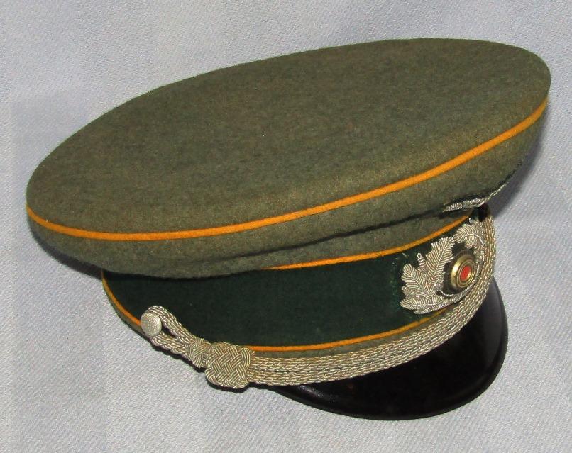 WW2 Period German Cavalry Officer's Visor Cap-Bullion Insignia