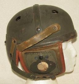 Scarce WWII Period U.S. Army M38 Tank Crew Helmet-Sears Saddlery Co. Size 7-1/8