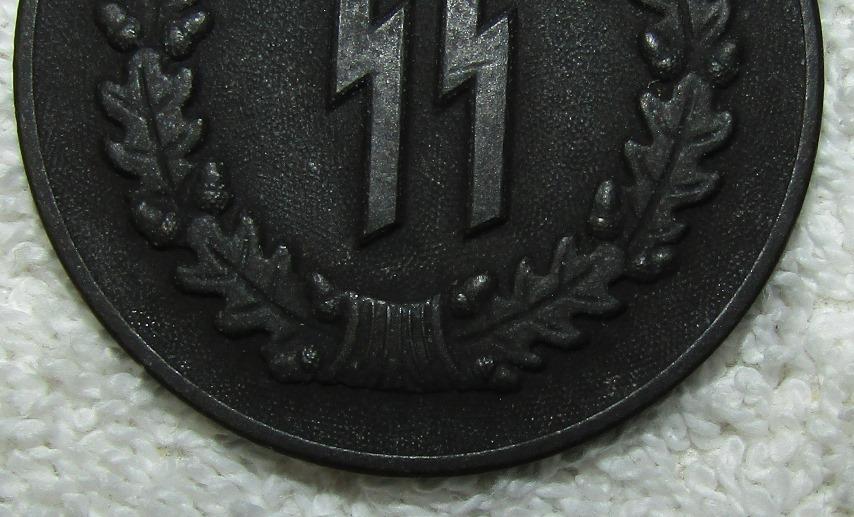 Scarce Waffen SS 4 Year Service Medal With Ribbon