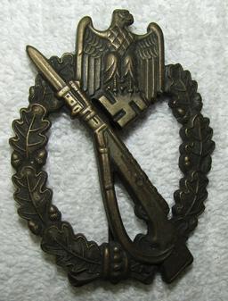 Infantry Assault Badge In Bronze W/Issue Box-Scarce Maker "M.K.6."