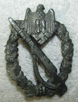 2pcs-Heer Infantry Assault Badge In Silver-2nd Class War Merit Cross W/Swords