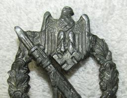 2pcs-Heer Infantry Assault Badge In Silver-2nd Class War Merit Cross W/Swords