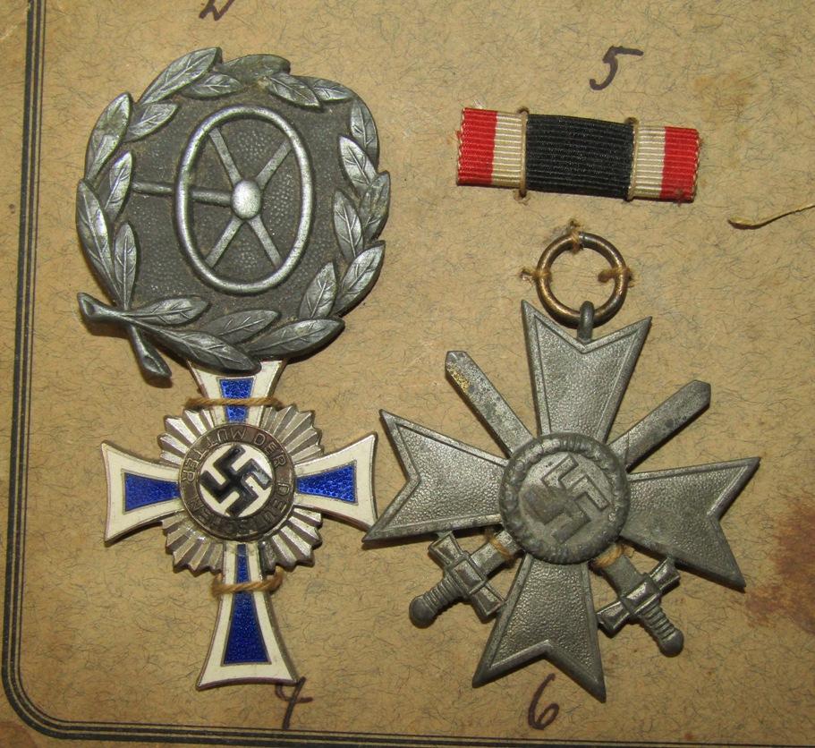 WW2 German Medal Board By Deumer-Fritz Todt Badge-Narvik/Krim Shields Etc.