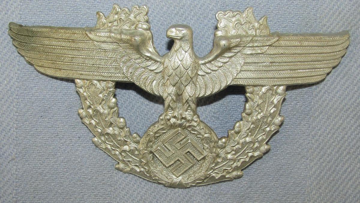 Nazi Police Shako Eagle-Maker Marked