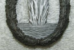 Kriegsmarine Minesweeper Badge-"R.K. Maker Marked