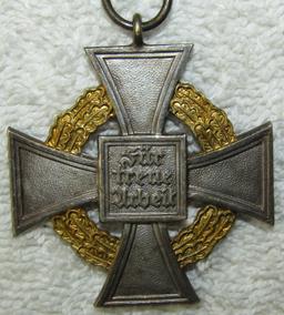 Rare Nazi 50 Year Civil Service Medal