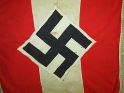 Rare Hitler Youth Double Sided Trumpet Banner