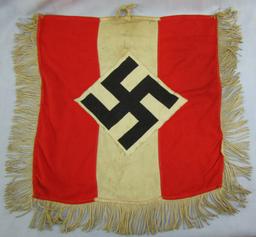 Rare Hitler Youth Double Sided Trumpet Banner