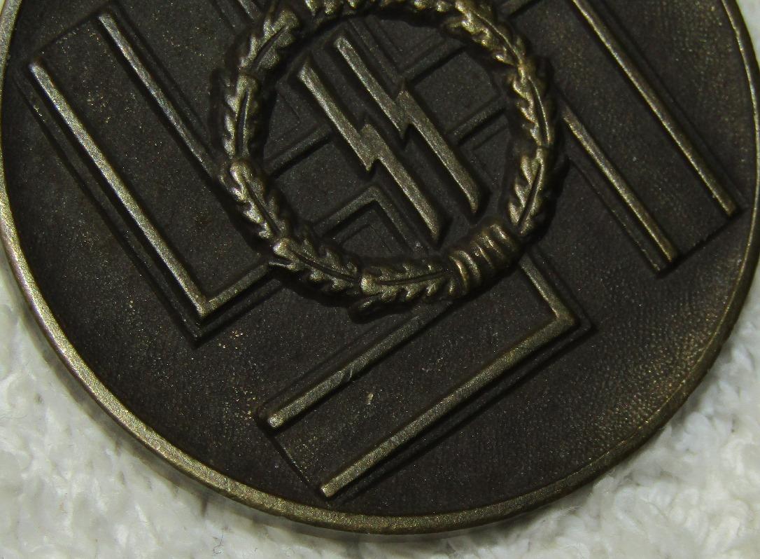 Rare Waffen SS 8 Year Service Medal
