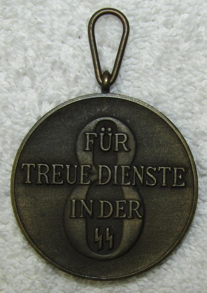 Rare Waffen SS 8 Year Service Medal