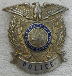 Ca. 1930's "SOUTH CAROLINA STATE POLICE" Cap Badge