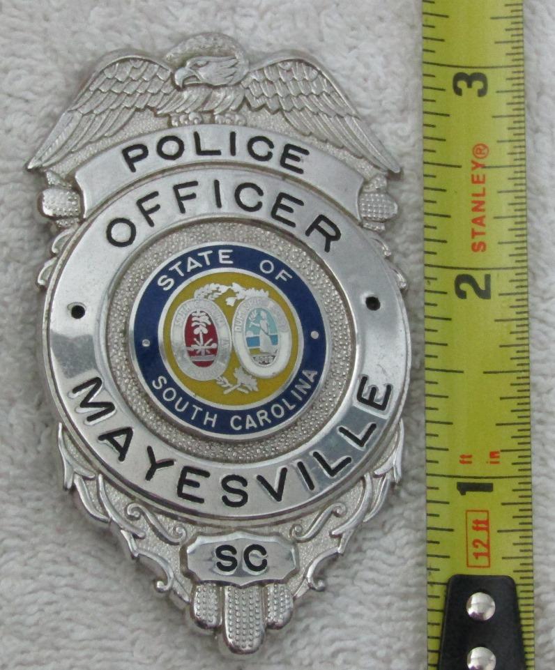 Ca. 1960's "MAYESVILLE, S.C. POLICE OFFICER" Pocket Clip Badge