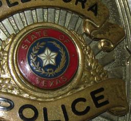 Ca. 1940-50's "CITY OF SPLENDORA, TEXAS POLICE OFFICER" Badge