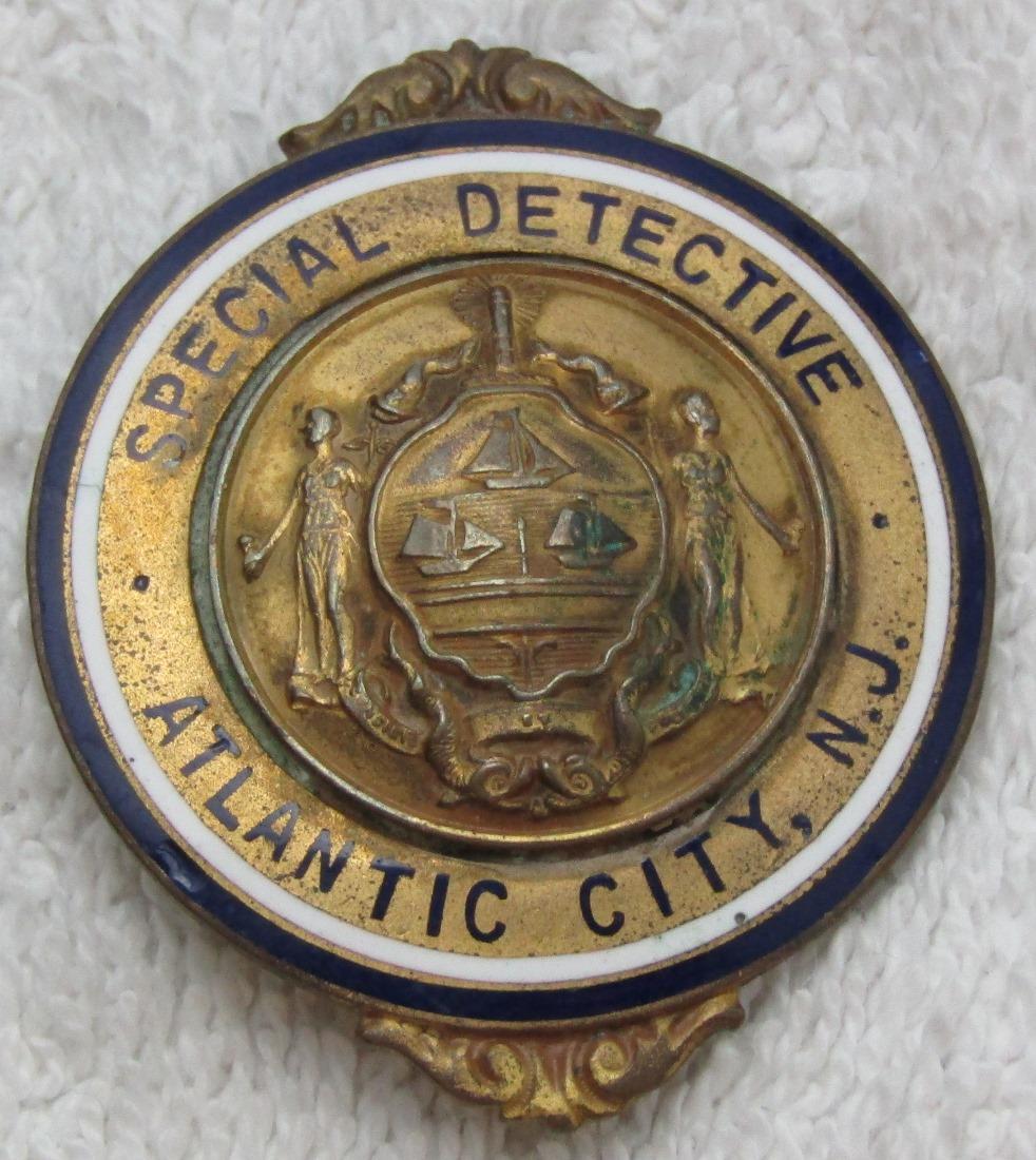 Ca. 1920-30's "ATLANTIC CITY SPECIAL DETECTIVE" Un-Numbered Badge