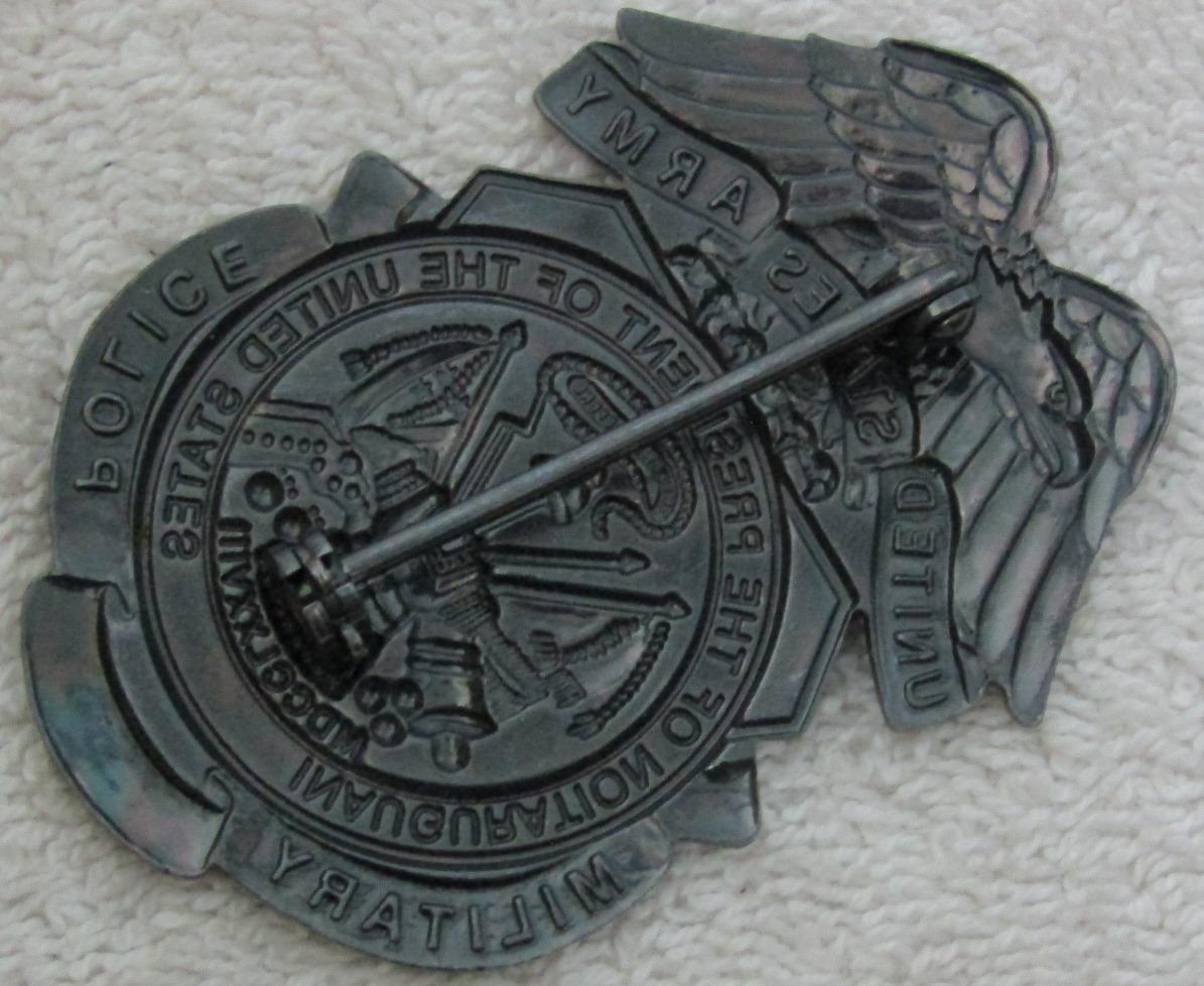 Scarce 2001 GW BUSH Presidential Inauguration "U.S. ARMY MILITARY POLICE" Badge