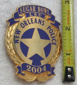 2004 SUGAR BOWL/LSU NEW ORLEANS POLICE Badge