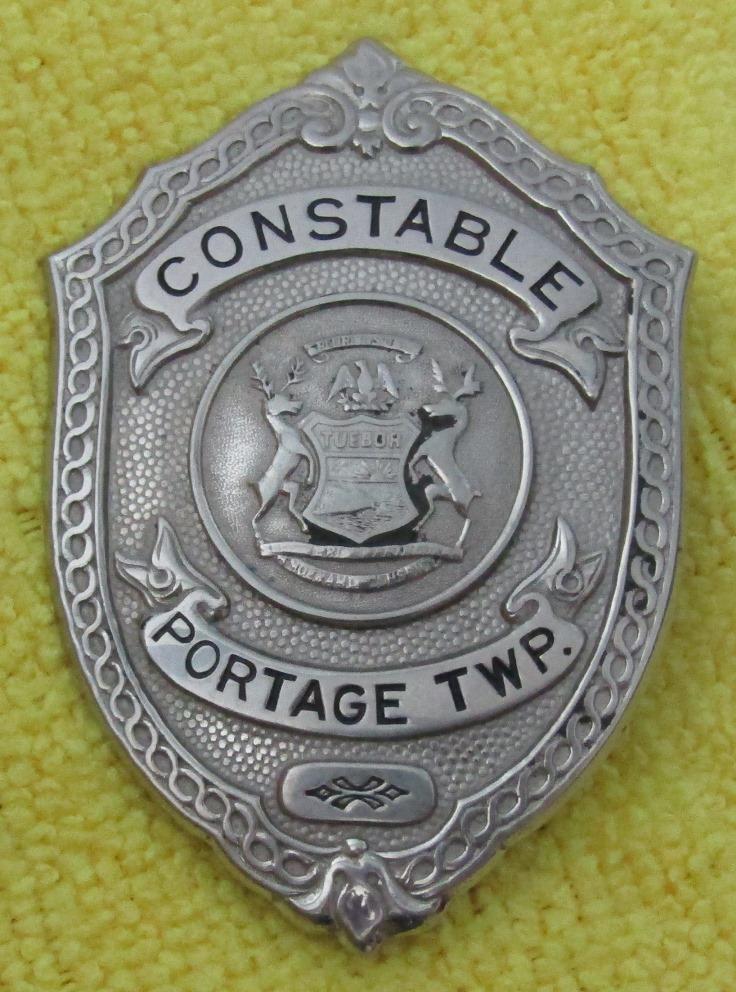 Ca. Early 1900's "PORTAGE TWP. MICHIGAN CONSTABLE" Badge