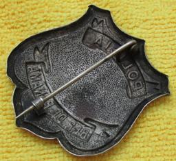 Ca. Early 1900's "REPUBLIC OF PANAMA POLICIA" Badge