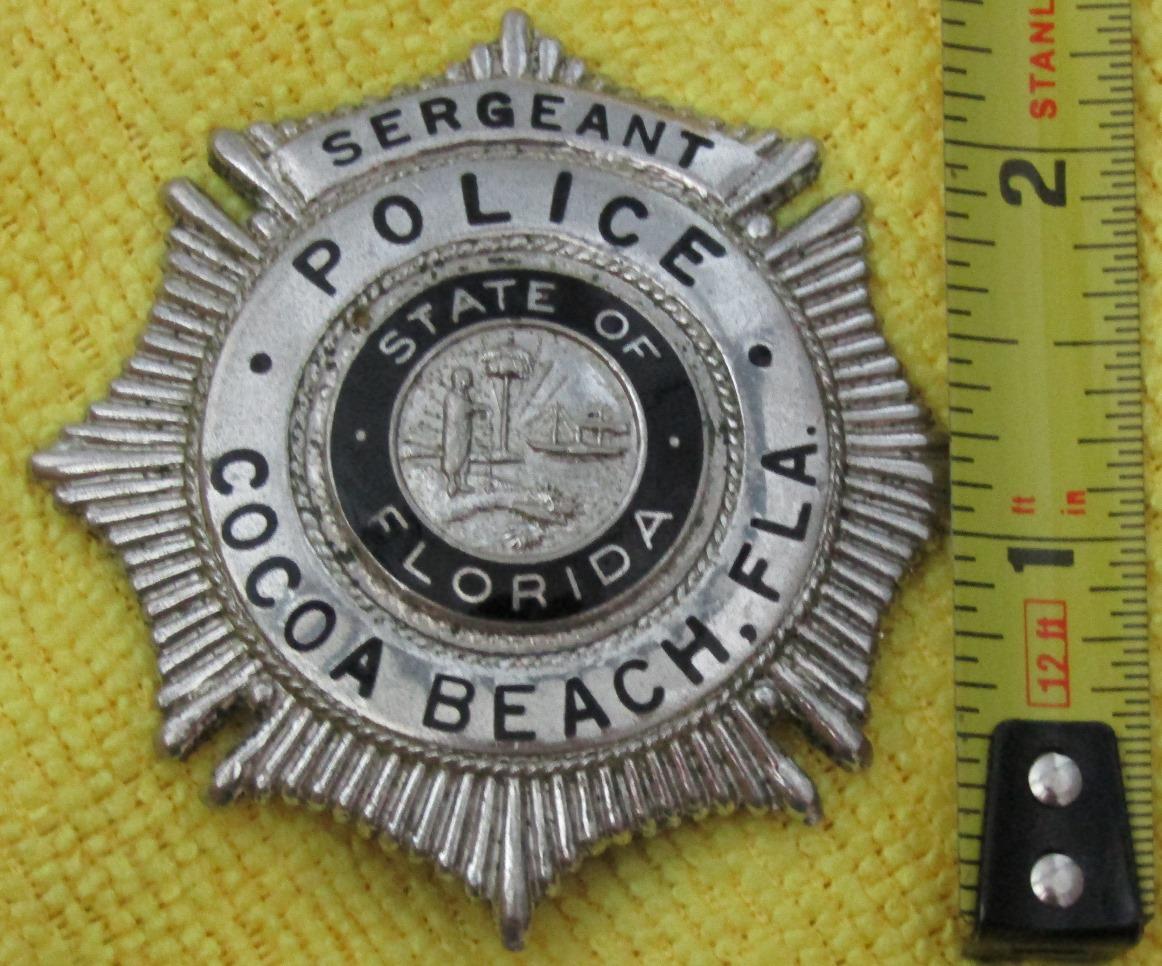 Ca. 1940-50's "COCOA BEACH, FL. POLICE SERGEANT" Badge