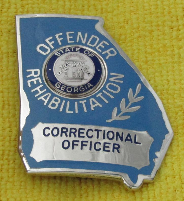 Ca. 1970-80's "STATE OF GEORGIA CORRECTIONAL OFFICER/OFFENDER REHABILITATION" Badge