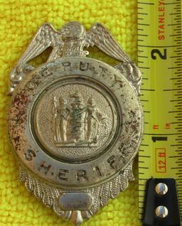 Ca. 1920-30's State Of New Jersey Deputy Sheriff Badge-German Made