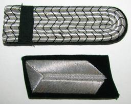 2pcs-Early RAD Single Collar Tab-BahnSchutzpolizei Shoulder Board