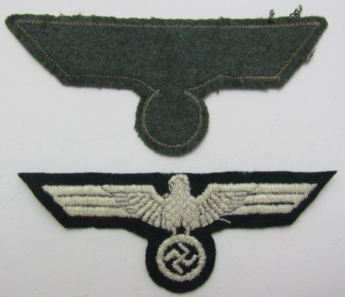 2pcs-WW2 Wehrmacht NCO And Enlisted Breast Eagles