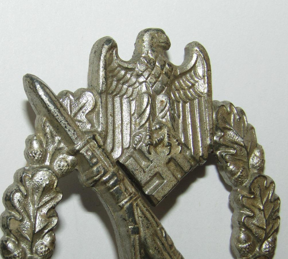 Infantry Assault Badge In Silver-W.H. Maker Marked For Wilhelm Hobacher