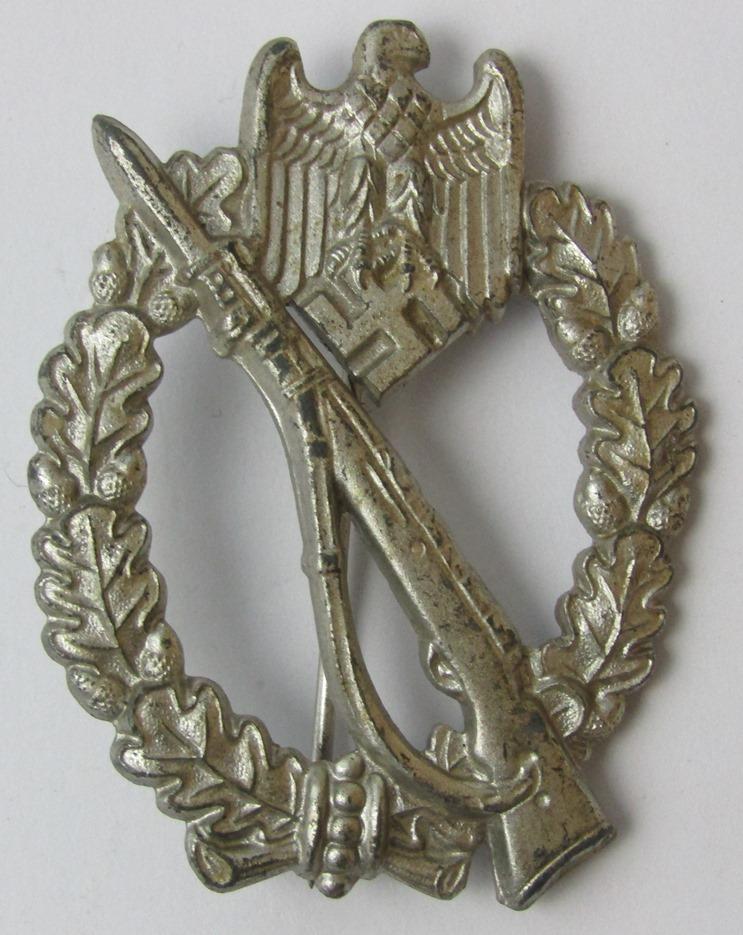Infantry Assault Badge In Silver-W.H. Maker Marked For Wilhelm Hobacher