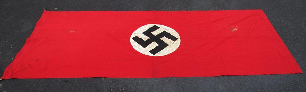 Rare WW2 U.S. 774th Tank Battalion Captured NSDAP Flag With Soldier Signatures