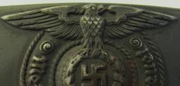Original WW2 Period Waffen SS Belt Buckle For EM with Rare OD Paint Combat Finish By RODO