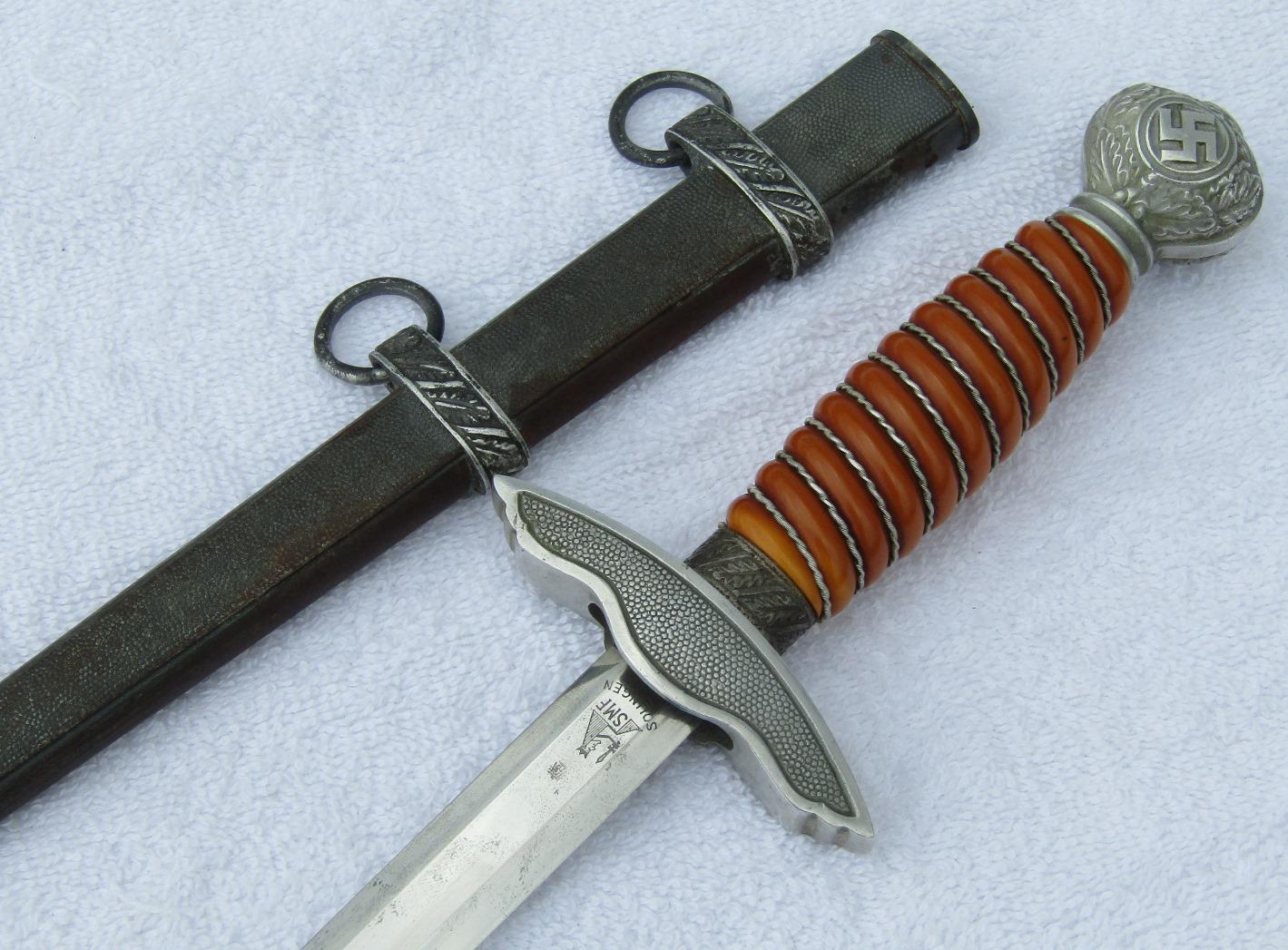 2nd Model Luftwaffe Officer's Dagger By SMF-Name Engraved Blade