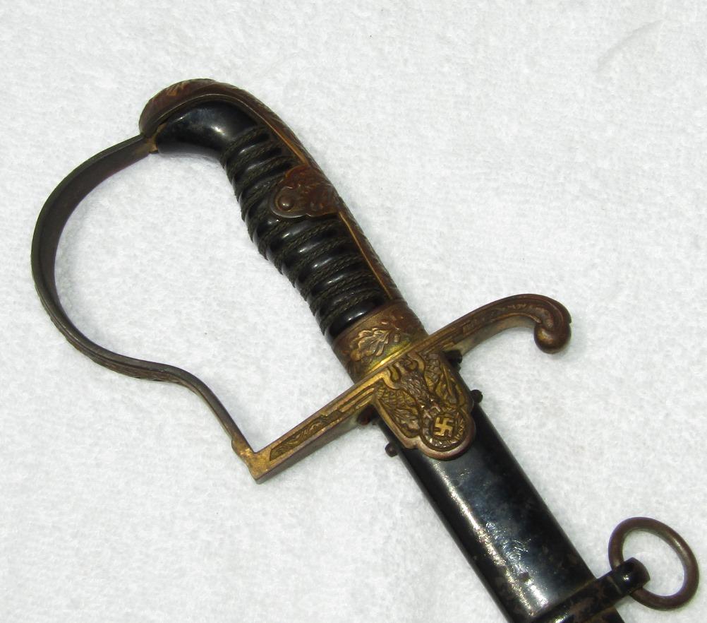 Wehrmacht Officer's "Dove Head" Dress Sword With Scabbard-Alcoso Maker
