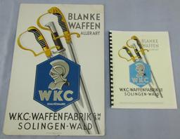 2pcs-Rare Period Original WKC Sword Advertising Board-WKC Product Catalog Reprint