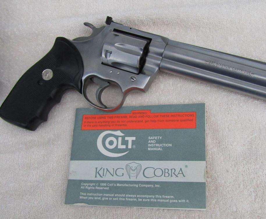 Colt .357 Cal. King Cobra Long Barrel Revolver With Original Case