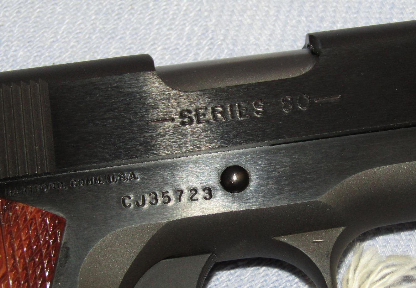 Colt's Series 80 Commander Model .45 ACP Semi Auto Pistol With Case