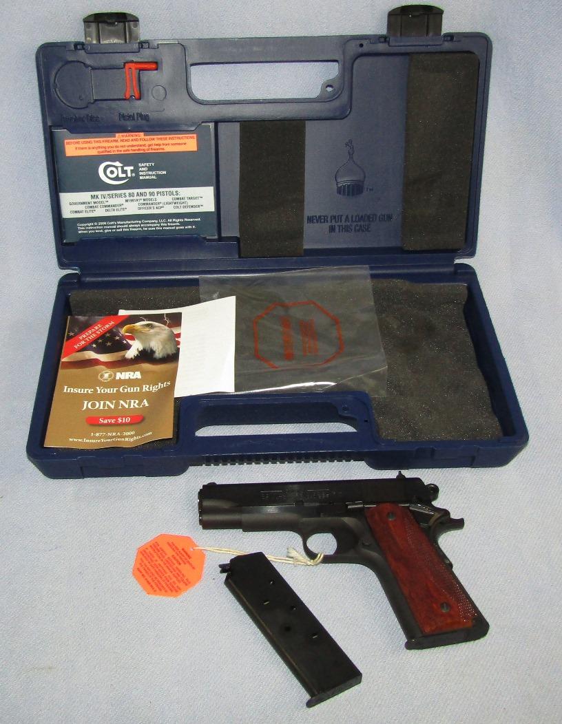 Colt's Series 80 Commander Model .45 ACP Semi Auto Pistol With Case