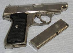 Wehrmacht Proofed Sauer & Sohn Model 38H Pistol-Late War Variant-Nickel Finish