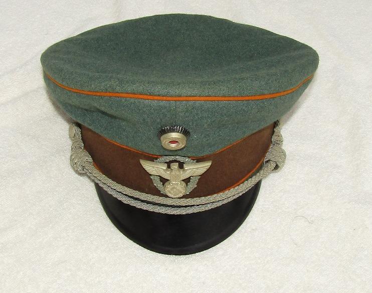 Nazi Feldgendarmerie Police Officer's Visor Cap