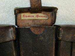 German K98 Leather Ammo Pouch-Named