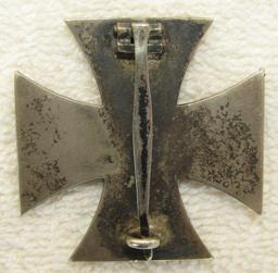 WWII Iron Cross 1st Class-3pc Construction High Relief Swastika-Juncker?