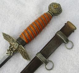 2nd Model Luftwaffe Officer's Dagger W/Scabbard-E&F HORSTER