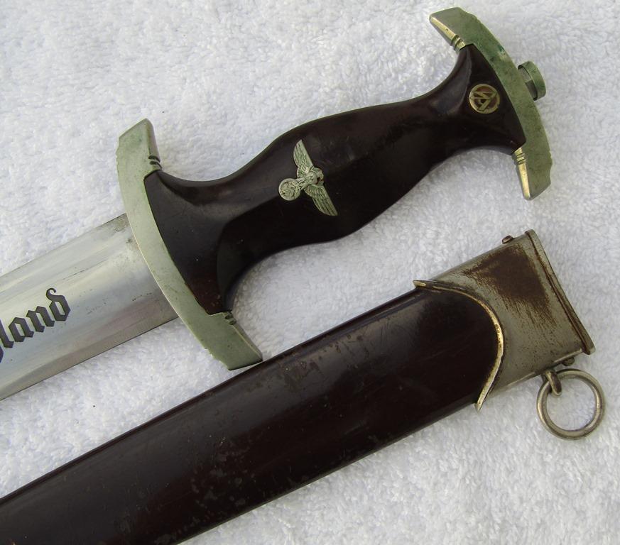 Early SA Dagger With Scabbard-F. HERDER R.S. SOLINGEN Maker