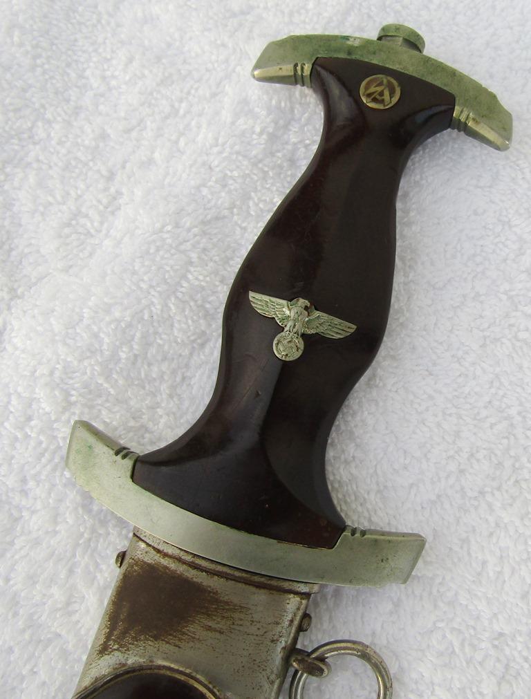 Early SA Dagger With Scabbard-F. HERDER R.S. SOLINGEN Maker