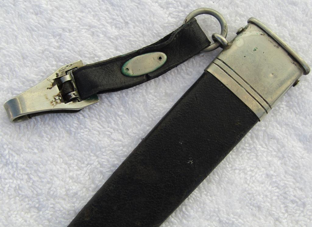 DLV/NSFK Dagger For Enlisted With Scabbard/Hanger-"GEBR. HELLER" Maker Marked