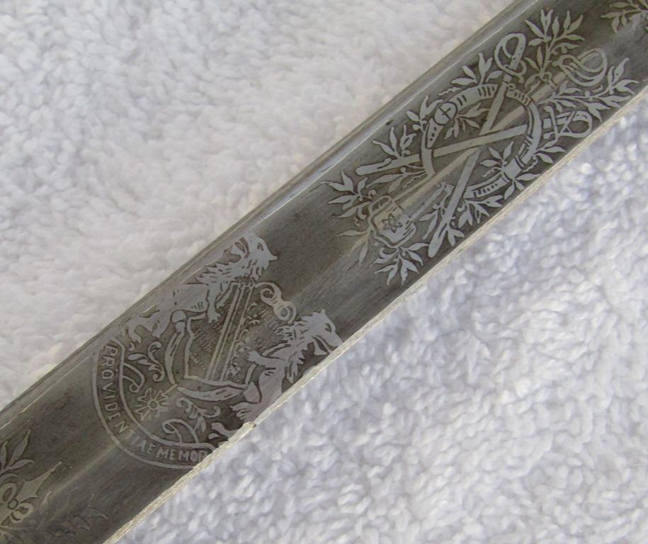 Ca. Late 1800's Saxony Army Officer's Sword W/Portepee/Engraved Blade-Albert Of Saxony Monogram