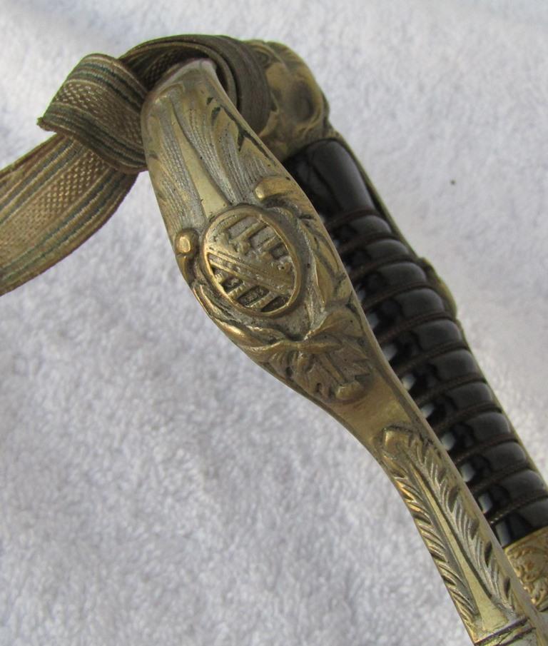 Ca. Late 1800's Saxony Army Officer's Sword W/Portepee/Engraved Blade-Albert Of Saxony Monogram