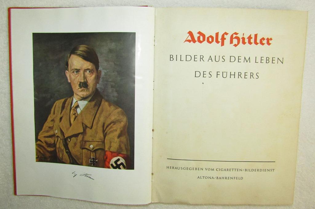 Early Third Reich Adolf Hitler "Cigarette" Photo Card Album-1936 Copyright With Christmas Dedication